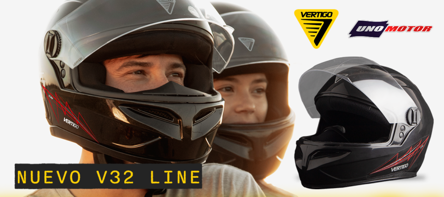 Casco Integral Moto Vertigo v32